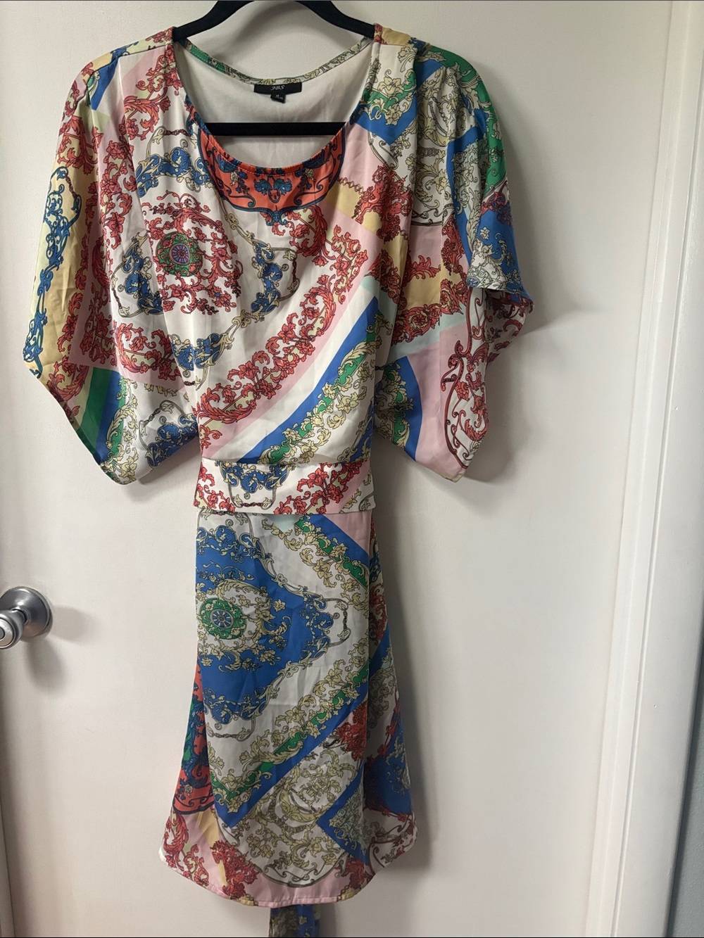 J.B.S. Multi-Color Printed Midi Dress